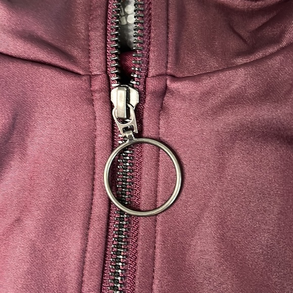 NWT Sweaty Betty purple shimmer lightweight slim fit Laverne track jacket - Picture 7 of 13